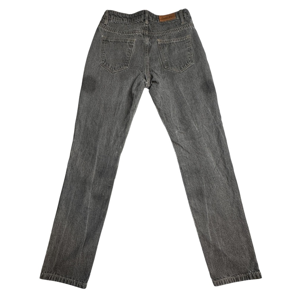 Camii Mia Distressed Skinny Jeans Womens 28 Gray Ripped Knees‎ Stretch Denim